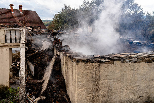 Professional Emergency Fire Cleanup technician working in Monroe Township, NJ